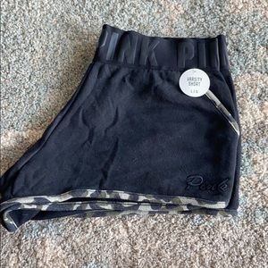 PINK black and camo shorts